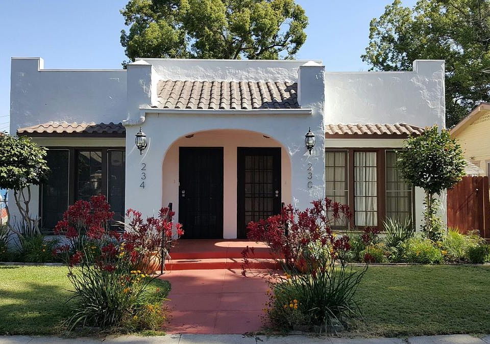 front of the house