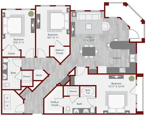 Floor plan C3-4