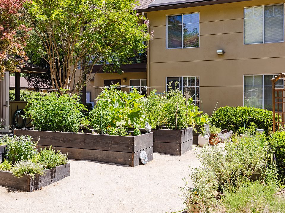 Enjoy fresh air and fresh produce in this vibrant community garden.