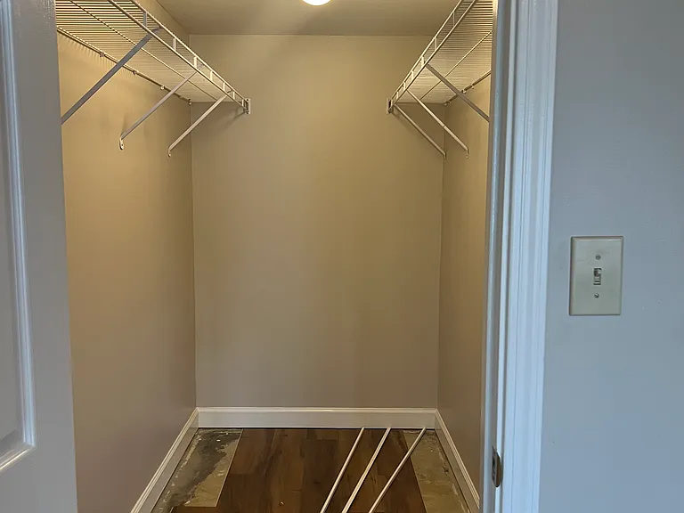 Basement bedroom closet