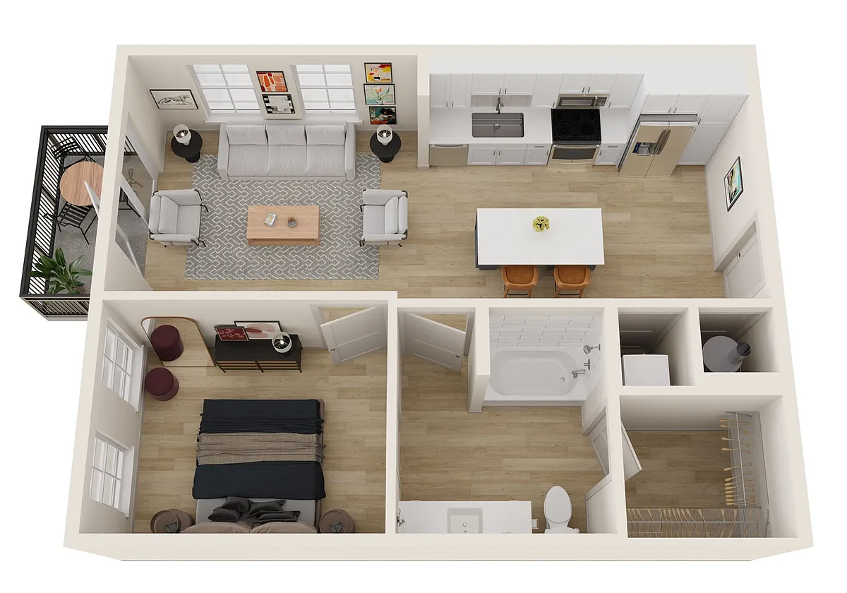 Floor plan A1B