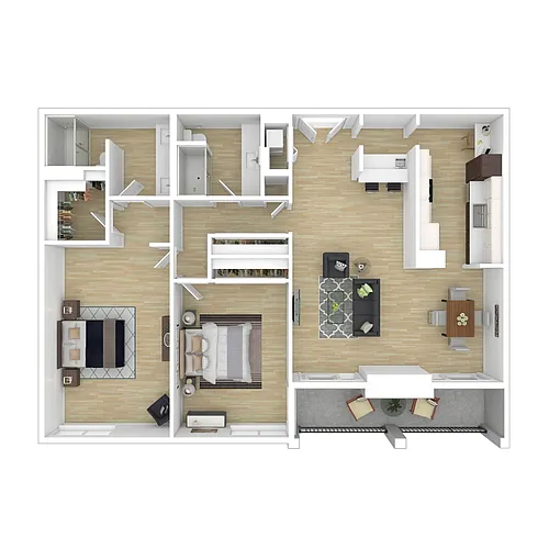 Floor plan 2x2X J