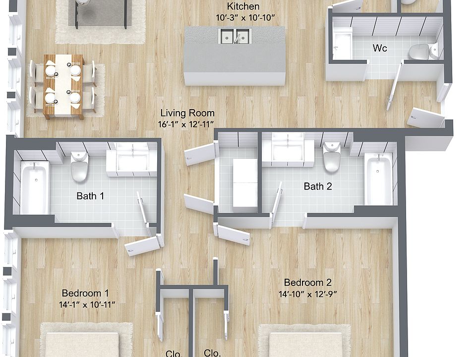 2nd image of 2205 N Delaware St #206