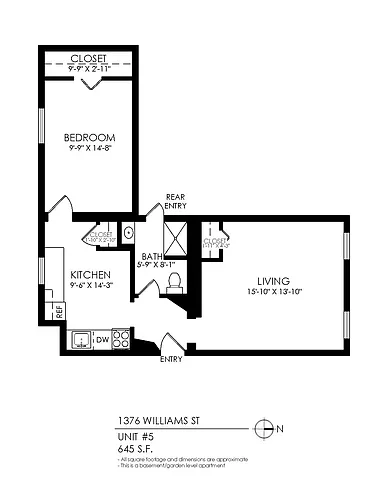 Floor plan 1 Bedroom