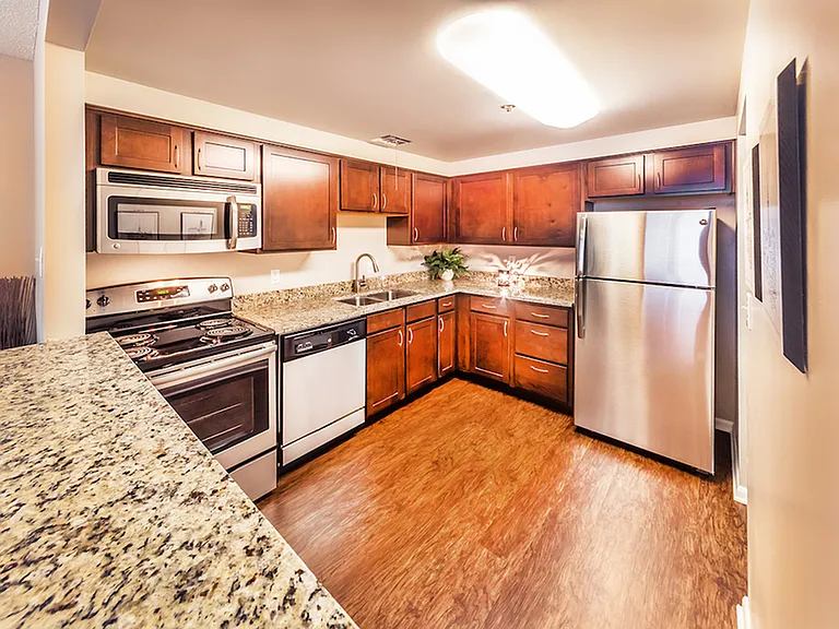 Kitchen with Granite Countertops