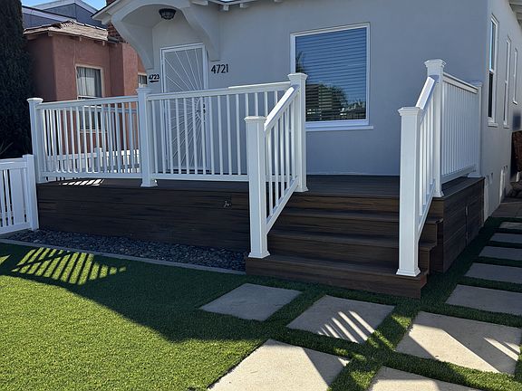 Private, fenced yard and deck