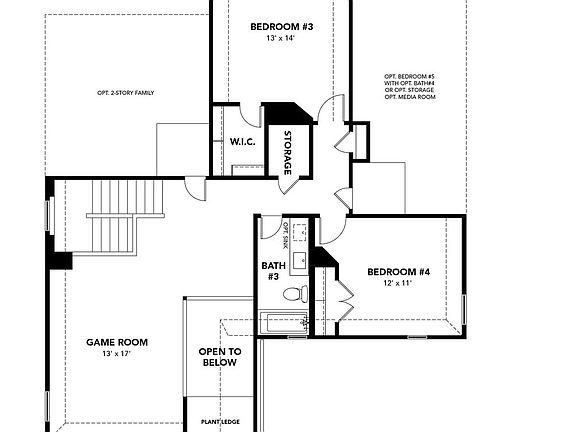 Hickory Second Floor Plan