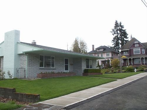 Home sits on a corner lot 