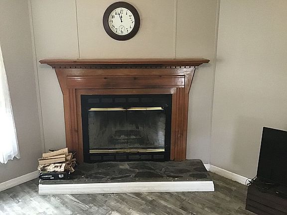 Living room fireplace
