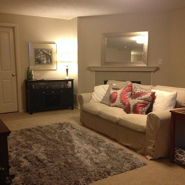 Full basement including fire place
