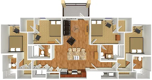 Floor plan D2 - SHARED