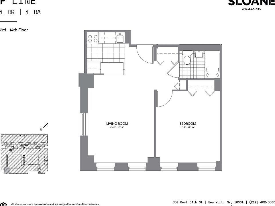 2nd image of 360 W 34th St APT 8P