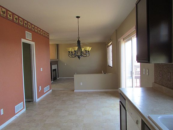 View from kitchen to family room