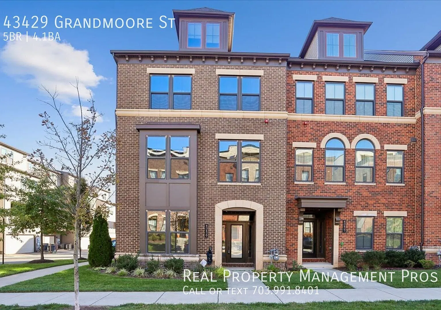Amazing 5 BR/4.5 BA End Unit Townhome - 2 Car Garage & Roof Deck! — Photo 1