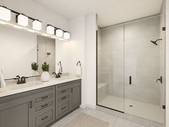 Luxurious Owner s Bath with Dual Sinks