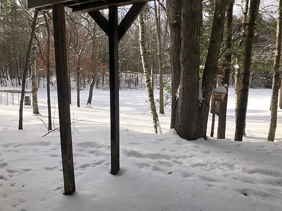 Private entrance patio with 2 acres