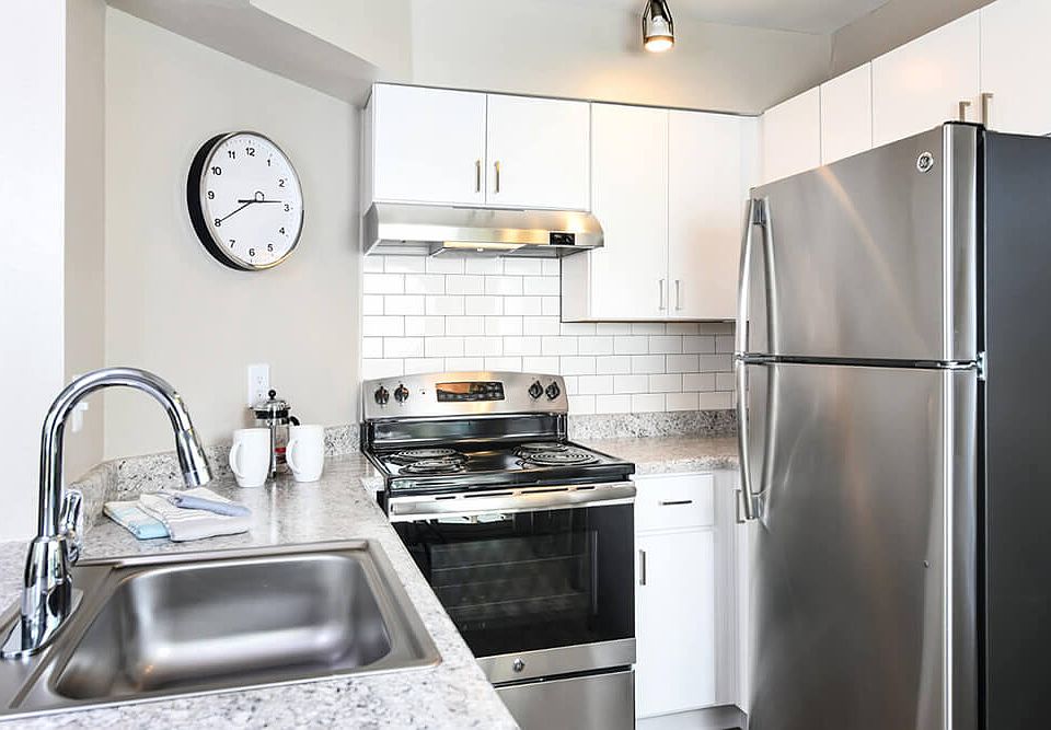Kitchen's include Stainless Steel Appliances and modern bright cabinets