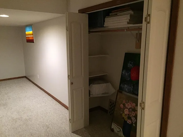 Closet in basement