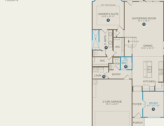 Hamilton Floor Plan, Quick Move-In Home, Floor 1
