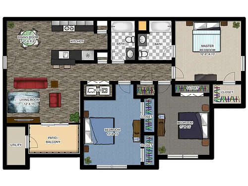 Floor plan Potomac