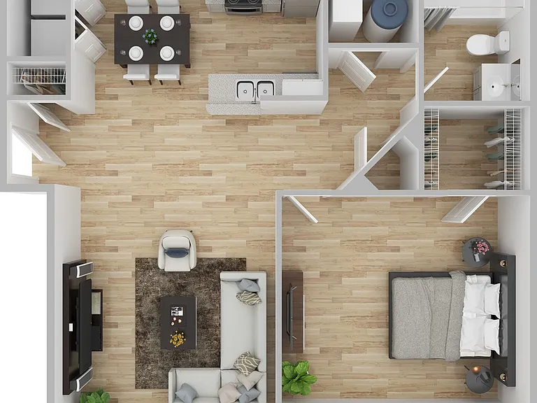 1Bedroom | 1BD, 1BA | 690SF 1Bedroom | 1BD, 1BA | 690SF