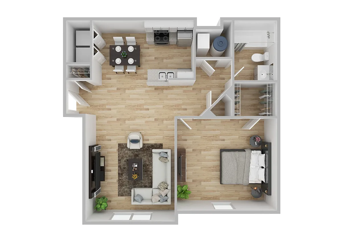 Floor plan One Bedroom