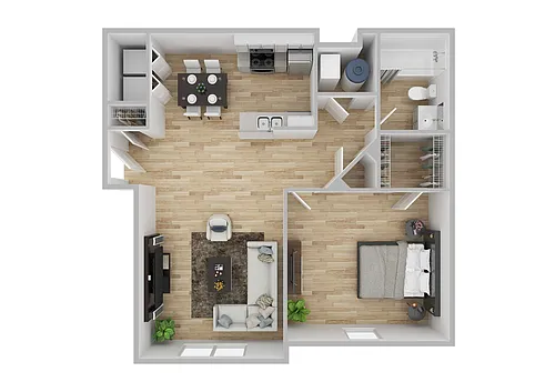 Floor plan One Bedroom