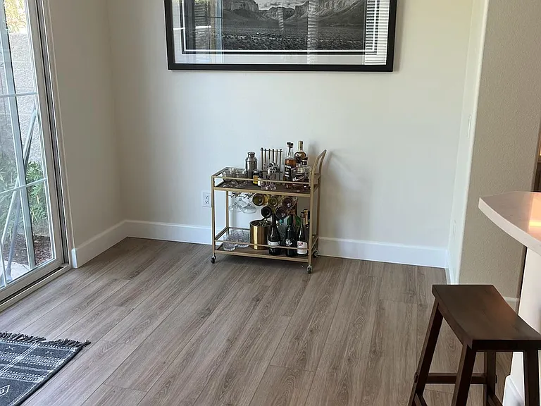 Space for dining table