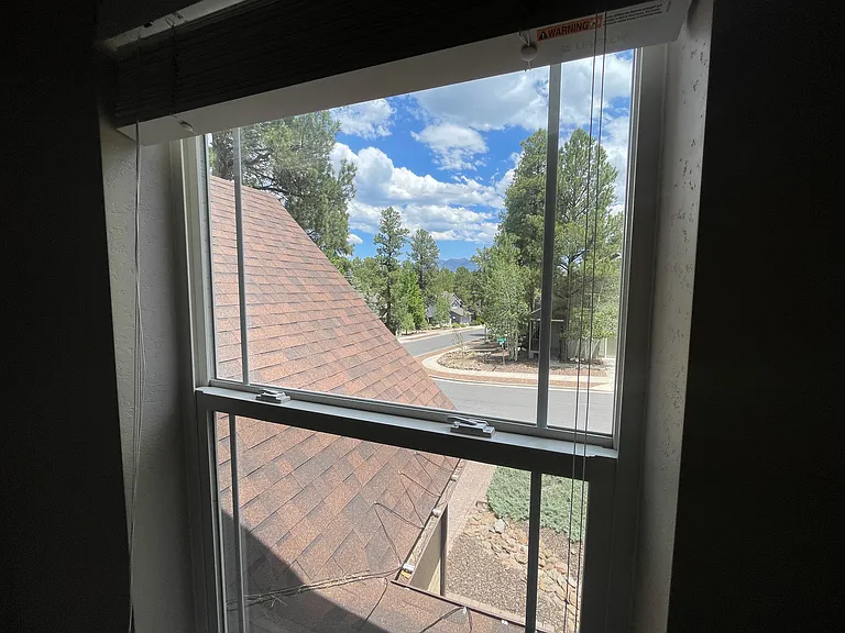 View outside of the bedroom window