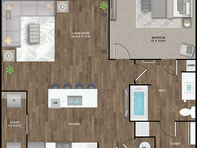 A2 floor plan Tacara Gruene