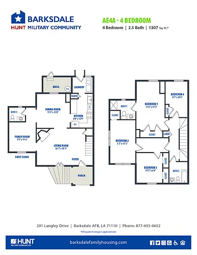 Floor plan 4 BEDROOM