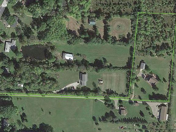 Aerial view with borders