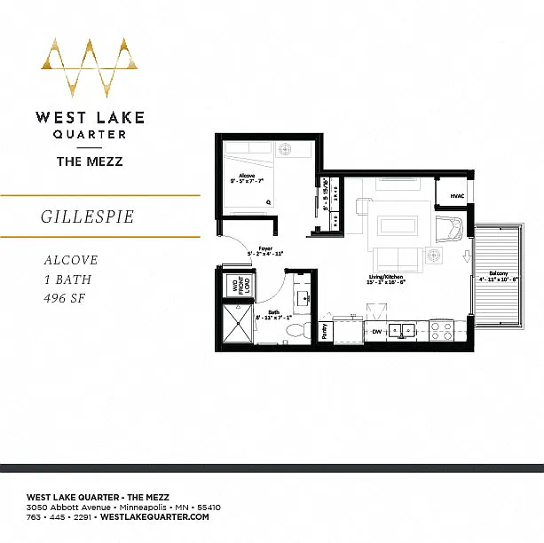 Floor plan Gillespie - ALCOVE
