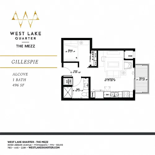 Floor plan Gillespie - ALCOVE