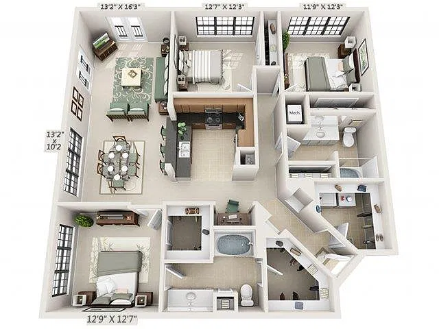 Floor plan C1 - Amalfi