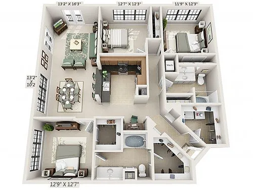 Floor plan C1 - Amalfi