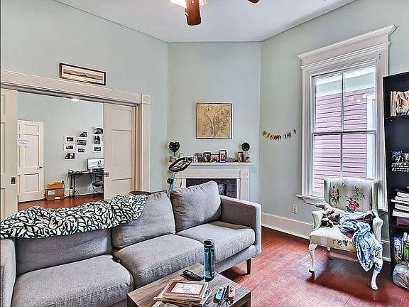 Front room with pocket doors