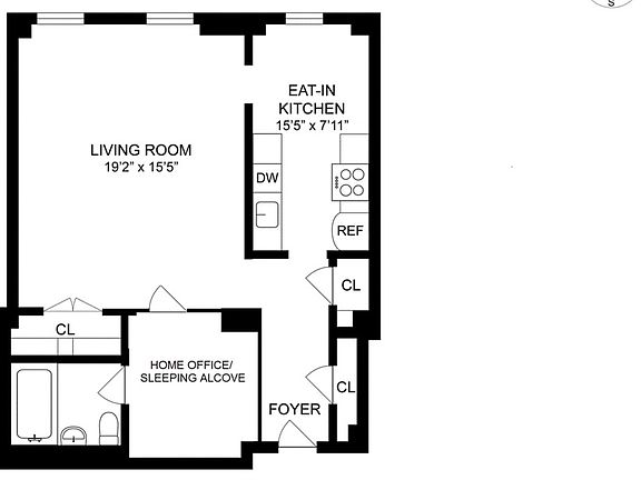2nd image of 340 W 57th St APT 15G