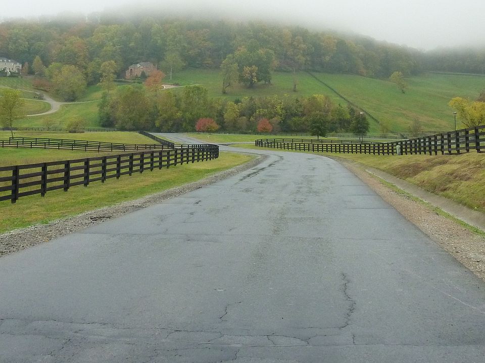 View South from the end of o