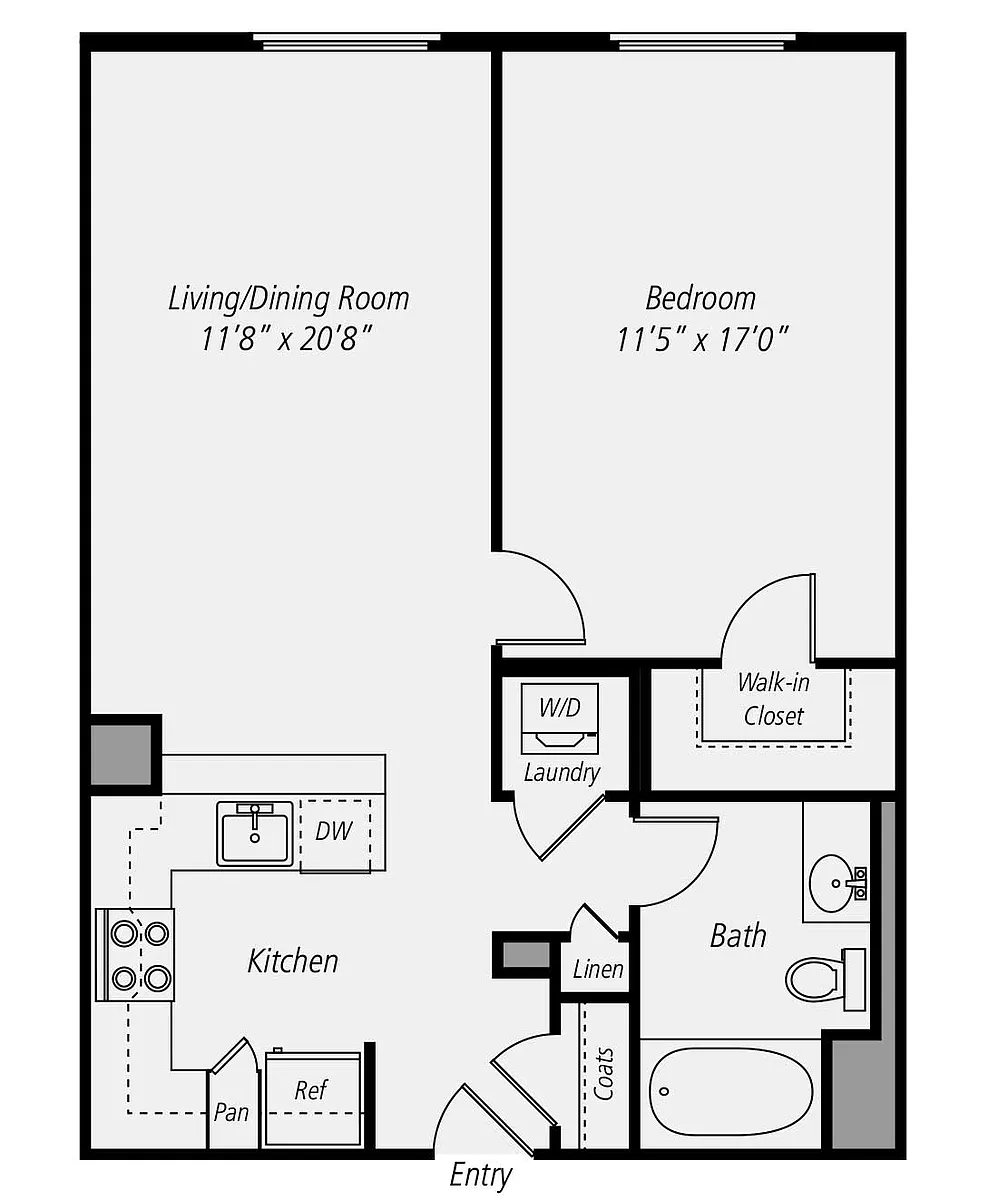 Floor plan A1-B00-408