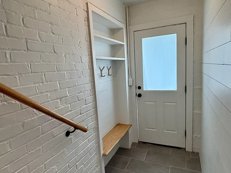 Interior entry.