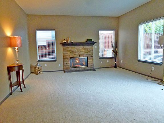 Family room & fireplace
