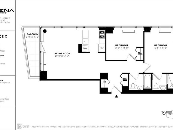 2nd image of 601 W 57th St APT 35C