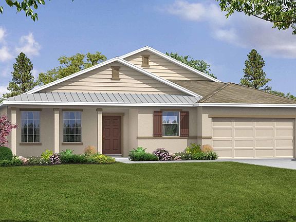 Elevation A Opt Base Front with Metal Roof