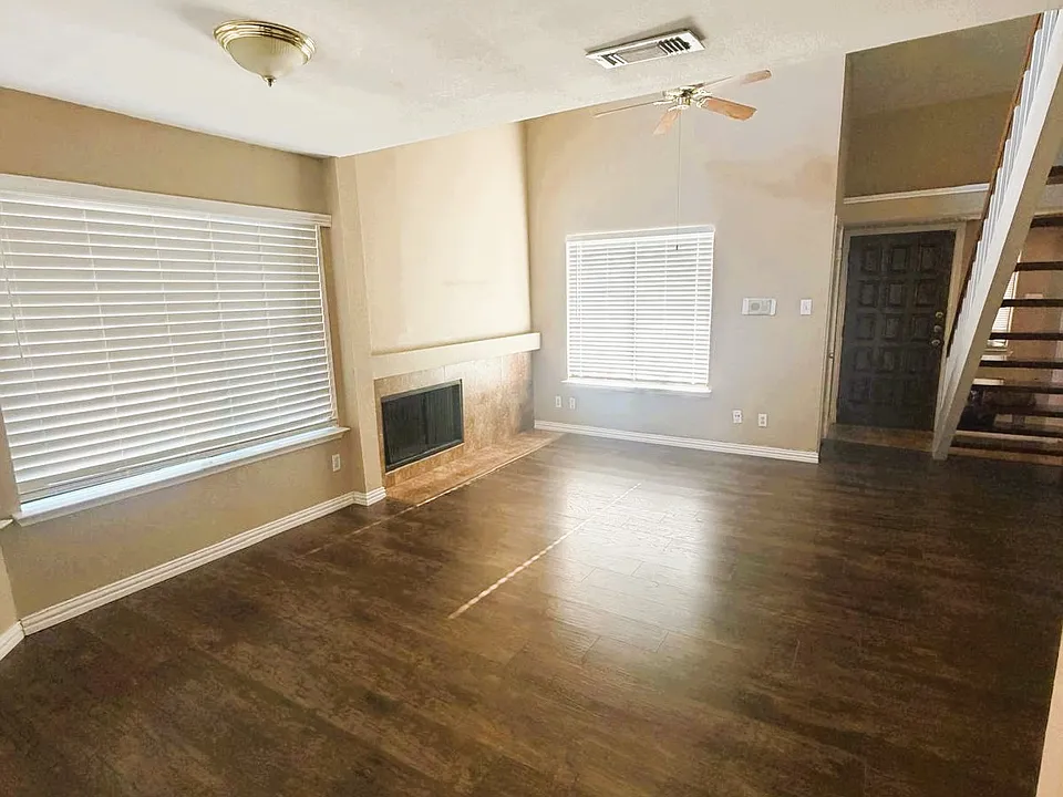 Living room with new flooring