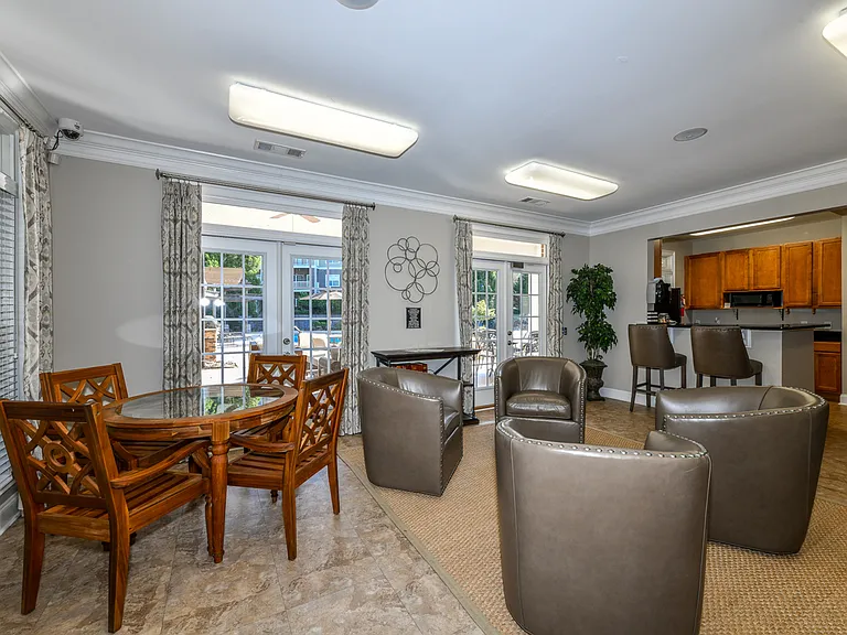The Indoor Gathering Area & Kitchen