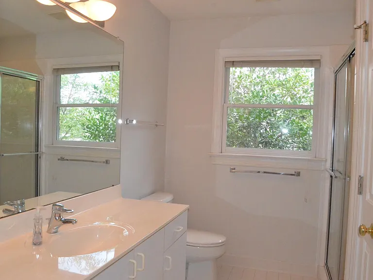 Upstairs primary bath.
