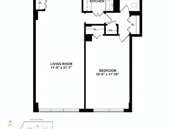 2nd image of 20 W 64th St APT 17S