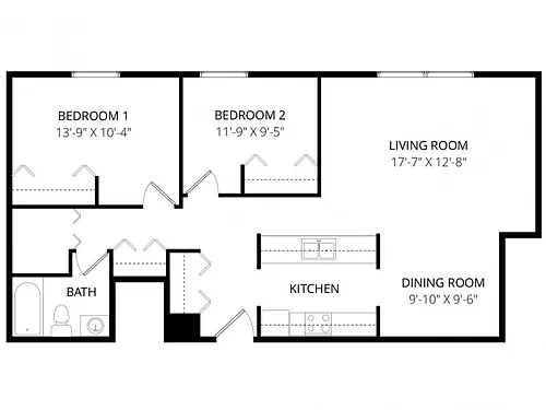 Floor plan Wild Rose