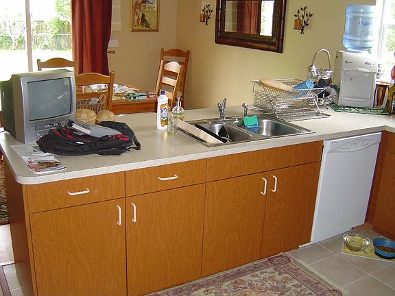 Kitchen Overlook Into Dinning Rm
